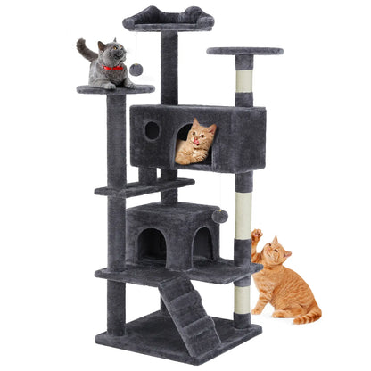 【New Size】 Cat Climbing Shelf, Post Cascading Cat Climbing Shelf, Indoor Playhouse, Cozy Nest, Durable, Space-Saving Design, Gift for Pet Owners