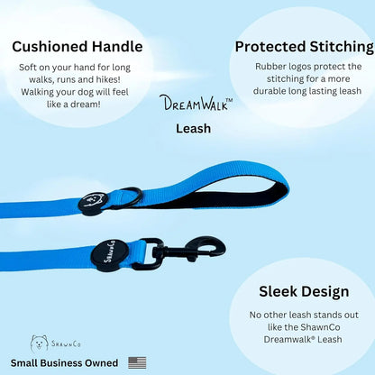 Shawnco | Dream Walk Dog Leash- Premium, Nylon Pet Leash with Soft Neoprene Handle for Small, Medium and Large Dogs