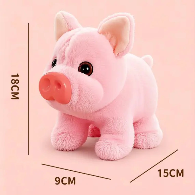 Summervibes Electric Plush Cute Piglet Realistic Vocalisation Electronic Pet Toy