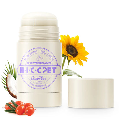 HICC PET Tear Stain Eye Balm Butter for Dogs - Coconut Oil Infused Grooming Product with Stain Lift, Cleaner, Removal, Hydrating Care to Cleanse, Soothe Surrounding Area for Brighter Look,#Summervibes #Petlover