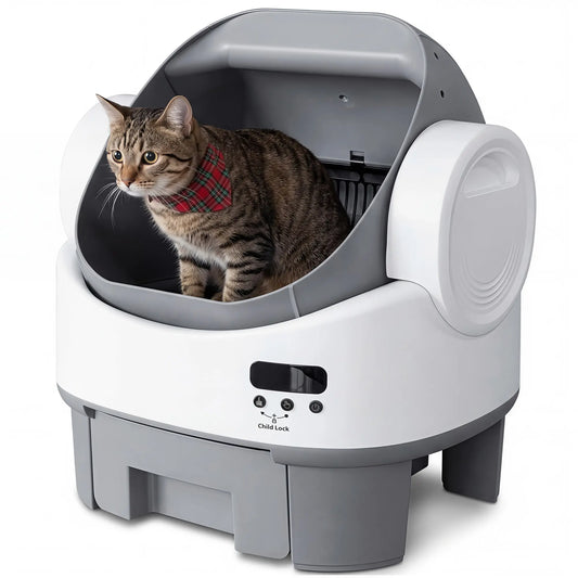 Warcat Next-Gen Automatic Open-Top Cat Litter Box Simplified Self-Cleaning Litter Box with Reliable Safety Sensors App-Free Design for Easy Use #Summervibes #Petlovers