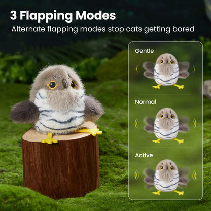 Potaroma Flapping Bird Cat Toy – Lifelike Chirping & Tweeting Interactive Catnip Toy, Rechargeable & Touch Activated, Perfect Exercise Toy for Kittens and Cats of All Breeds (5.1" – Cuckoo) #Summervibes #Petlovers