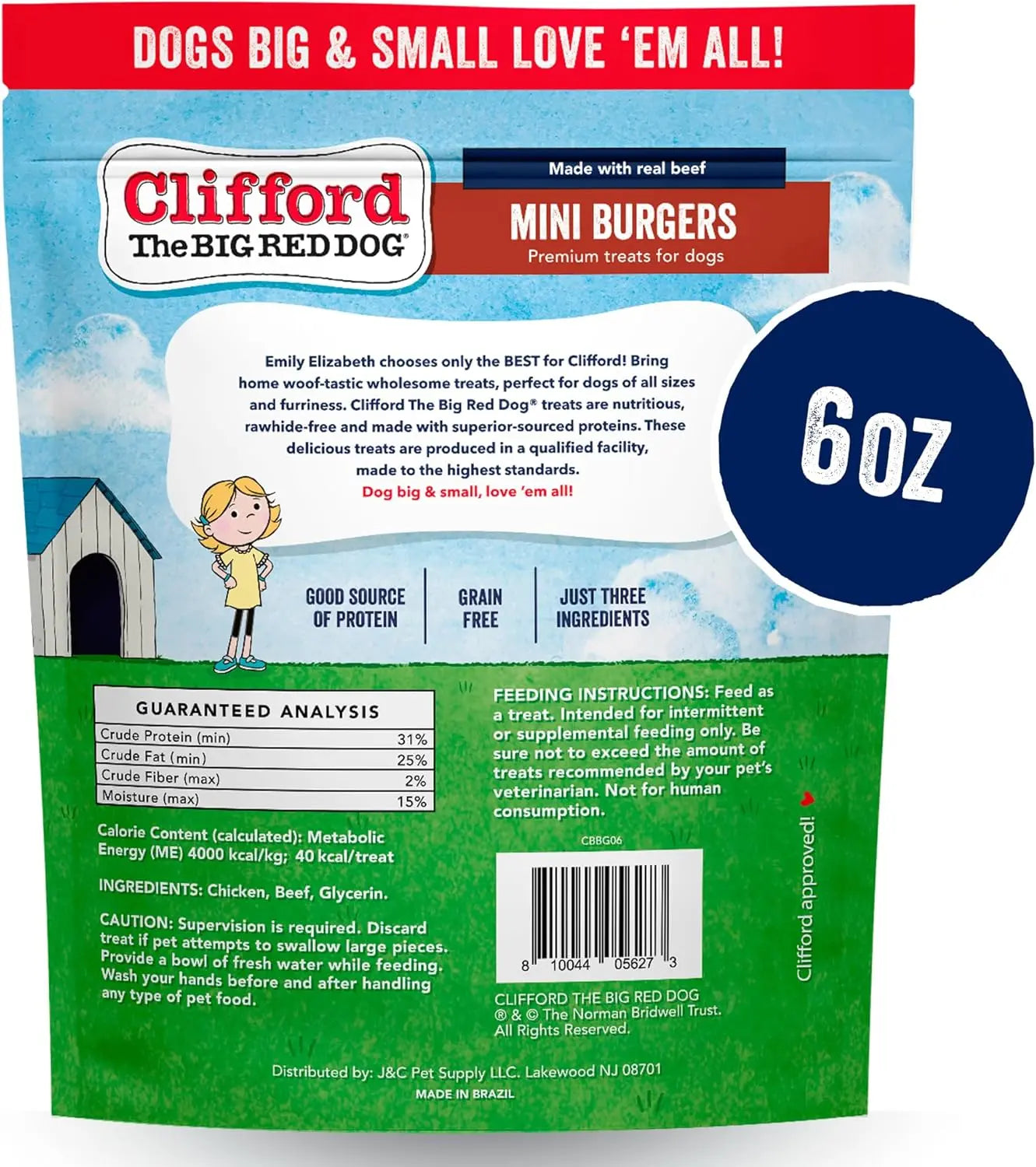 Clifford Dog Treats – Mini Burger, Chicken Meatball, Mini Chicken Training Dog Treats