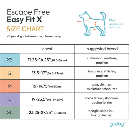 Gooby: Easy Fit X Dog Harness | Best No Escape & Choke-Free Step-In Dog Harness for Tiny Toy Breeds (XS), Small & Medium Dogs. Reflective | Lightweight | Moisture Wicking | Easy to Put on | Step in Design | Machine Washable