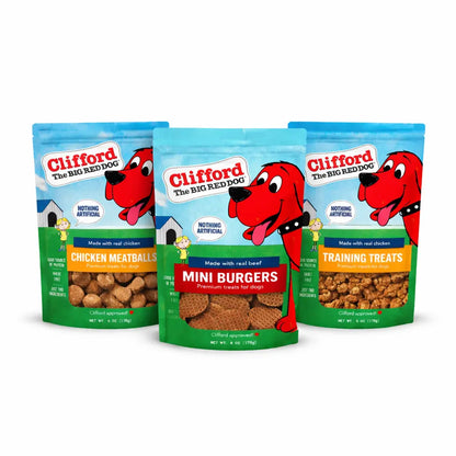 Clifford Dog Treats – Mini Burger, Chicken Meatball, Mini Chicken Training Dog Treats